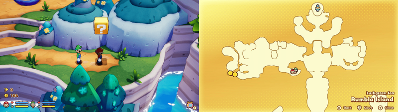 Eighth ? block in Rumbla Island from Mario & Luigi: Brothership