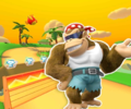 The course icon of the R variant with Funky Kong