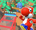The course icon of the R/T variant with Red Yoshi