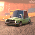 A car with the Dash logo