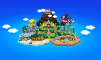 Map seen on the title screen of Mario & Luigi: Dream Team