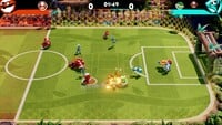 Gameplay of Mario Strikers: Battle League.