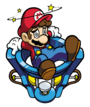 Artwork of Mario from Mario Pinball Land