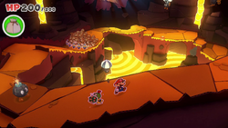 Thumbnail for "Hotfoot Crater" from Paper Mario: The Origami King used for Nintendo Music