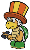 The Juggler Bro sprite from Paper Mario: Color Splash.