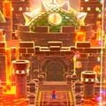Screenshot of the level icon of Bowser's Lava Lake Keep in Super Mario 3D World