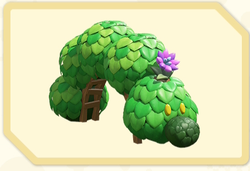 Menu icon of the Prickly Bloom (Wiggler Topiary) decoration in Super Mario Bros. Wonder – Nintendo Switch 2 Edition + Meetup in Bellabel Park.