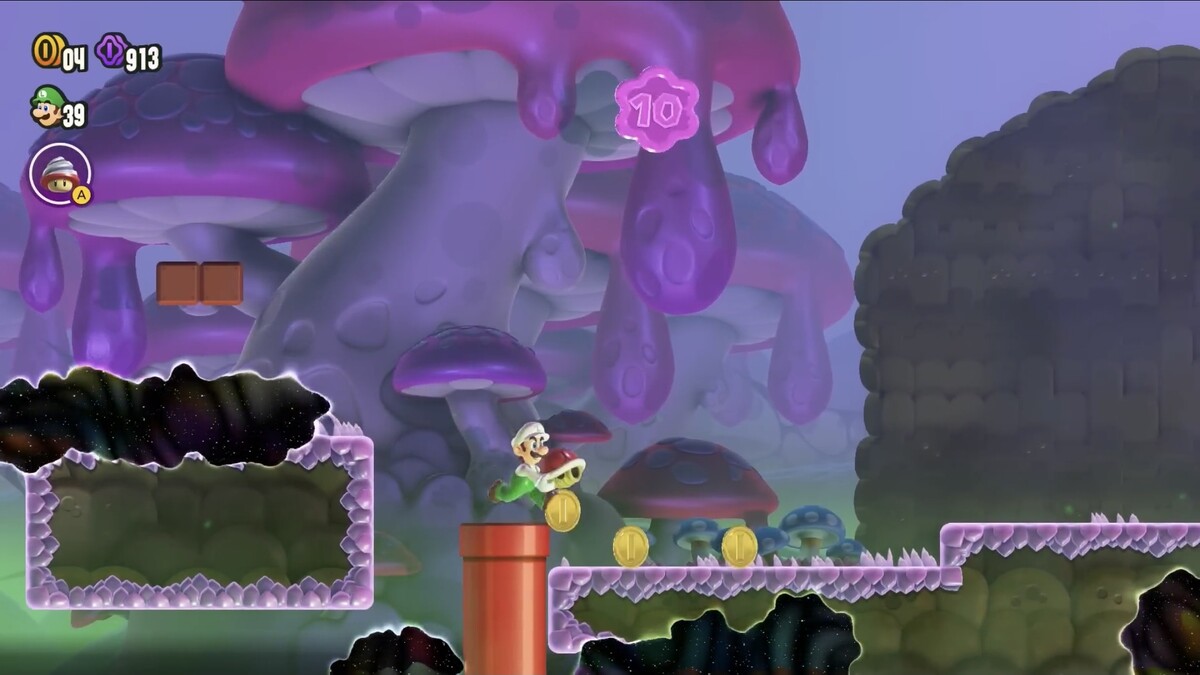 File:SMBW Beware of the Rifts first 10-flower coin.jpg - Super Mario ...