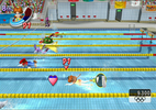 Aquatics - 100m Freestyle event in Mario & Sonic at the Olympic Games for Wii