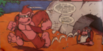 Donkey Kong and Cranky Kong in the first story of the Donkey Kong Jungle Action Special.