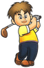 Artwork of Charlie from Mario Golf (Nintendo 64)
