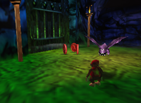 A set of red Banana Coins in Creepy Castle.