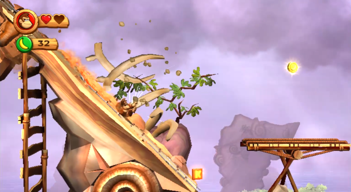 File:DKCR Crumble Canyon K Letter.png - Super Mario Wiki, the Mario ...