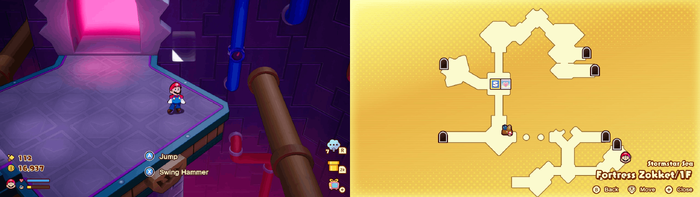 Sixth Hidden Block in Fortress Zokket from Mario & Luigi: Brothership