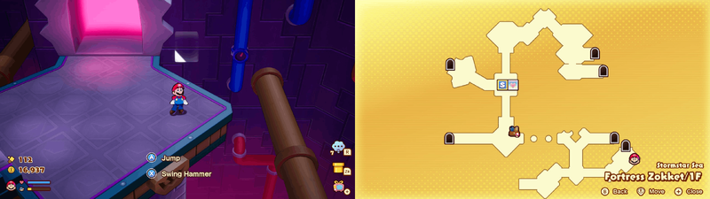 Sixth Hidden Block in Fortress Zokket from Mario & Luigi: Brothership