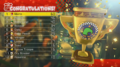 The Crossing Cup trophy screen