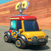 An item-dispensing car seen in Mario Kart World