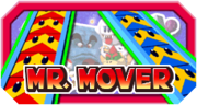 The logo for Mr. Mover in Mario Party 3