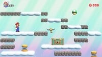 Screenshot of Fire Mountain Plus's bonus level from the Nintendo Switch version of Mario vs. Donkey Kong