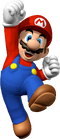 Artwork of Mario for Mario Party 6 (Reused for Mario Kart Arcade GP and New Super Mario Bros.)