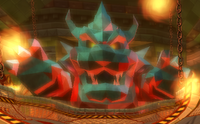 A Mecha Bowser from Mario Kart Wii