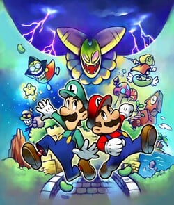 Mario & Luigi: Superstar Saga promotional artwork: Scene