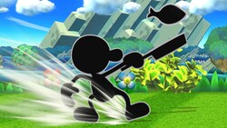 Mr. Game & Watch's Chef in Super Smash Bros. for Wii U