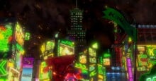 New Donk City in the climax of Donkey Kong Bananza