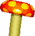 Sprite of a Moving Mushroom from New Super Mario Bros.