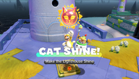 Collecting a Cat Shine in Bowser's Fury