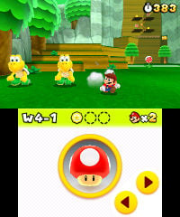 Koopa Troopas, at a forest, and a Koopa Troopa model, from Super Mario 3D Land.