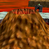 Squared screenshot of the volcano from Super Mario 64.