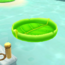 In-game screenshot of a Leaf Raft in Super Mario Galaxy 2.