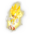 Super Sonic's spirit sprite from Super Smash Bros. Ultimate