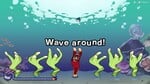 The diver microgame from WarioWare: Move It!
