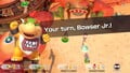 Bowser Jr. starts his turn on the board.