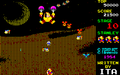 Gameplay of the stage in the Sharp X1 version