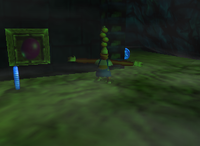 A set of blue Banana Coins in Creepy Castle.