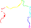 The full map with each section separated by color