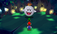 King Boo pretending to be Paper Mario