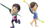 Two Miis in Mario & Sonic at the Rio 2016 Olympic Games (Wii U).