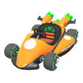 Slick tires on the Carrot Kart