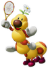 Artwork of Wiggler from Mario Tennis Fever