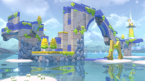 Pounce Bounce Isle in Super Mario 3D World + Bowser's Fury