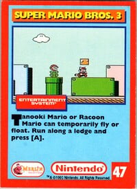 One of the Nintendo Collector Cards