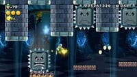 Luigi sighting in Wendy's Thwomp Castle from New Super Luigi U