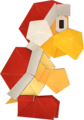 A Fire Bro from Paper Mario: The Origami King
