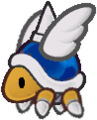 A Spiky Parabuzzy from Paper Mario: The Thousand-Year Door.