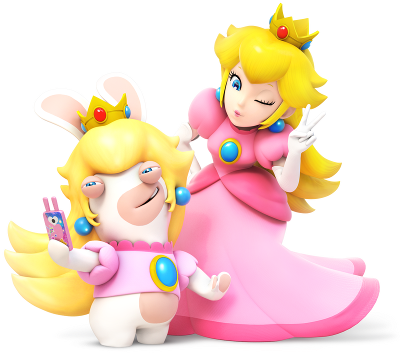 [IMAGE:https://mario.wiki.gallery/images/thumb/c/ca/Rabbid_n_Peach_-_RabbidsKingdomBattle.png/800px-Rabbid_n_Peach_-_RabbidsKingdomBattle.png]