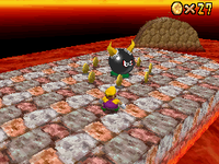 Wario fighting Big Bully